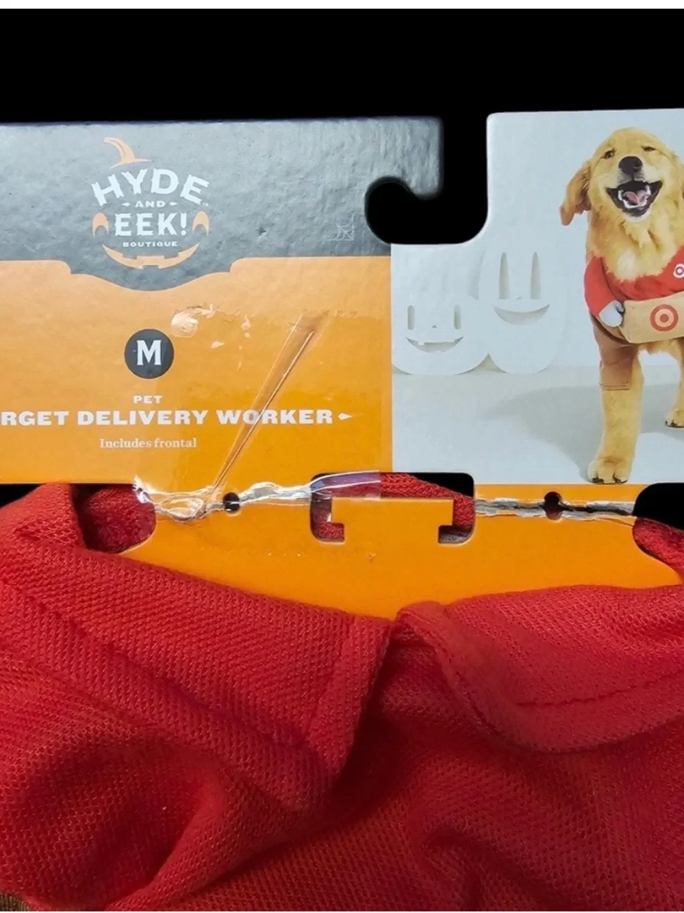 Target Delivery Worker Dog Costume - Hyde & Eek! (M) NWOT